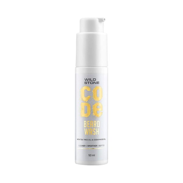 Wild Stone Code Anti Dandruff Beard Wash (50ml) - Wild Stone