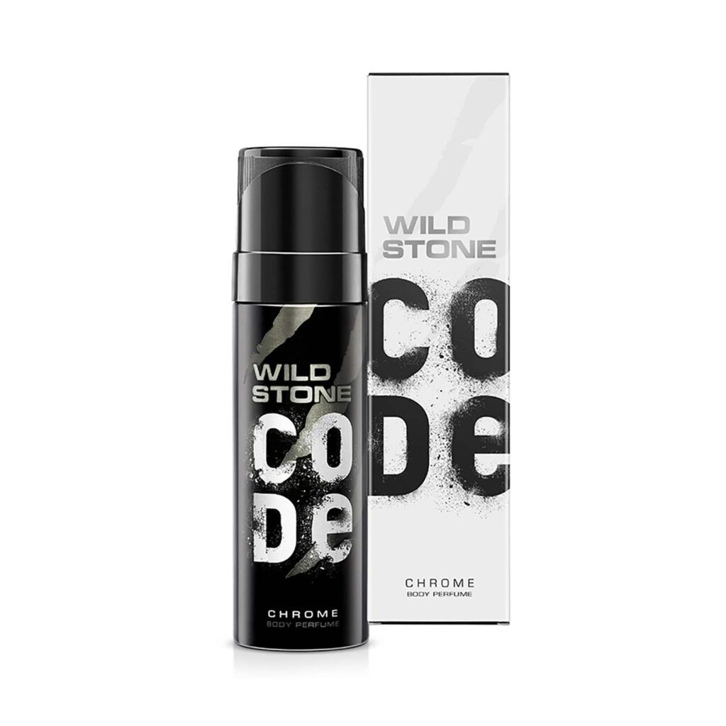 Wild Stone Code Chrome No Gas Deodorant Body Perfume (150ml) - Wild Stone