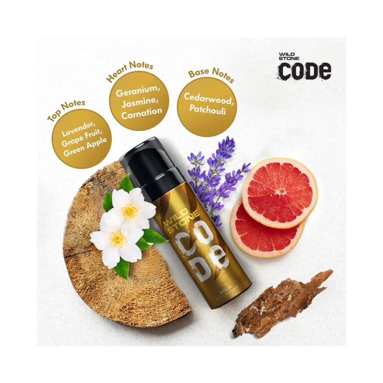Wild Stone Code Gold Deodorant Body Perfume (120ml) - Wild Stone
