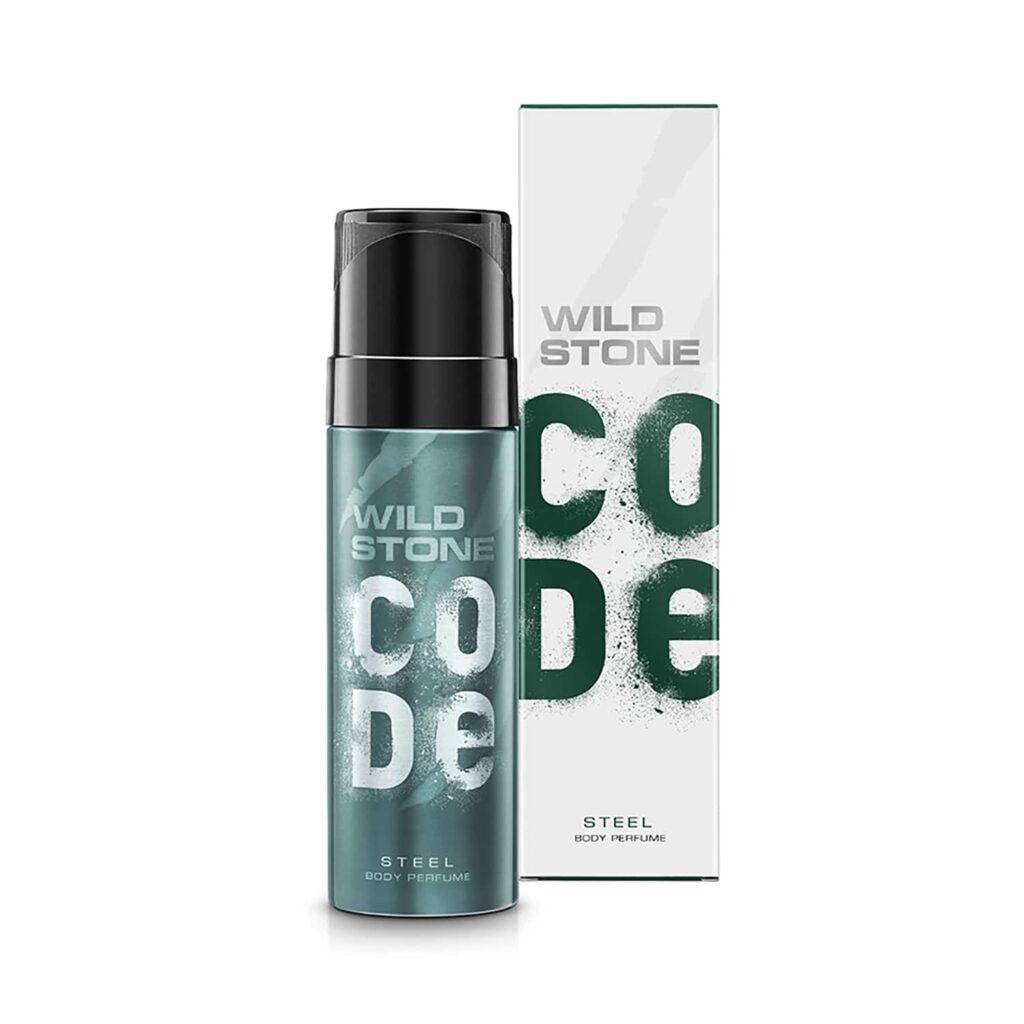 Wild Stone Code Steel No Gas Deodorant Body Perfume (150ml) - Wild Stone
