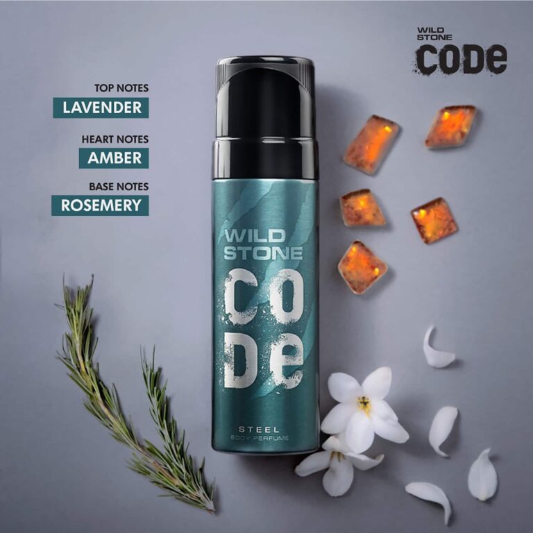 Wild Stone Code Steel No Gas Deodorant Body Perfume (150ml) - Wild Stone