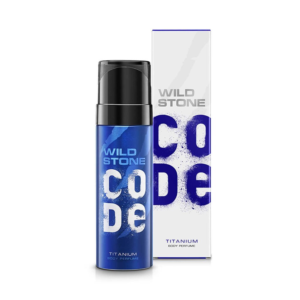 Wild Stone Code Titanium No Gas Deodorant Body Perfume (150ml) - Wild Stone