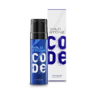 Wild Stone Code Titanium No Gas Deodorant Body Perfume (150ml) - Wild Stone