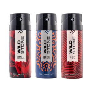 Wild Stone Deodorant Body Spray Combo Pack (3Pcs) - Wild Stone