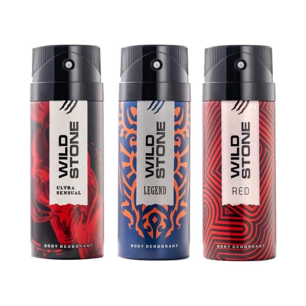 Wild Stone Deodorant Body Spray Combo Pack (3Pcs) - Wild Stone