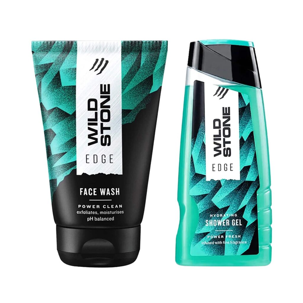 Wild Stone Edge Face Wash (100 ml) & Edge Shower Gel (200 ml) Combo - Wild Stone