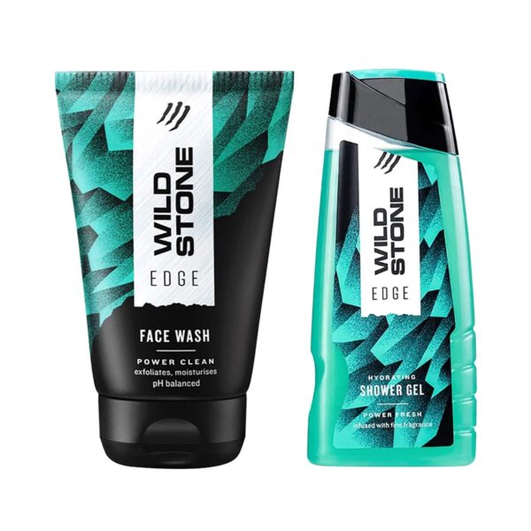 Wild Stone Edge Face Wash (100 ml) & Edge Shower Gel (200 ml) Combo - Wild Stone