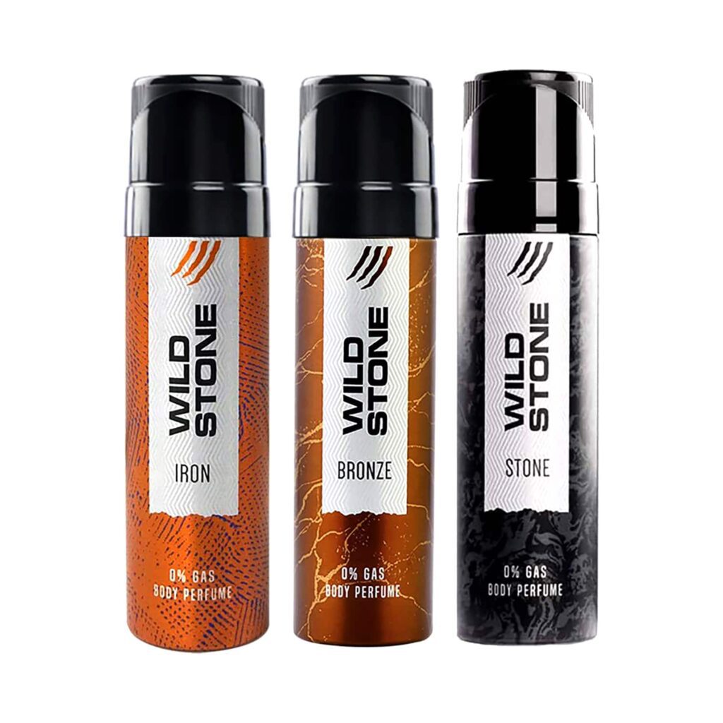 Wild Stone No Gas Perfume Body Spray Pack (3Pcs) - Wild Stone