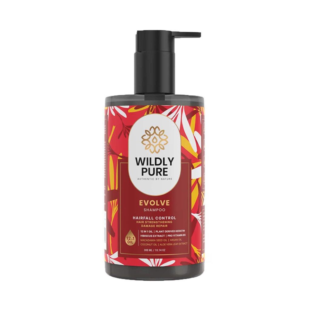 Wildly Pure Evolve Hair Fall Control Shampoo (300ml) - Wildly Pure