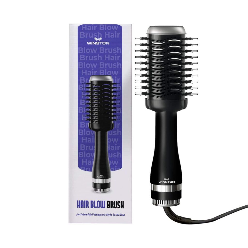 WINSTON Blow Drying Brush with Adjustable Temperature Setting 1200W - Black (1Pc) - WINSTON