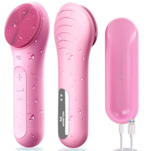 WINSTON Hot Mode Silicone Bristles Deep Facial Cleansing Skin Tightening Tool - Pink (1Pc) - WINSTON