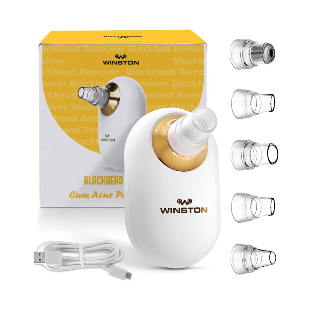 WINSTON Rechargeable Battery Operated Vacuum Acne Pore Cleanser - White (1Pc) - WINSTON