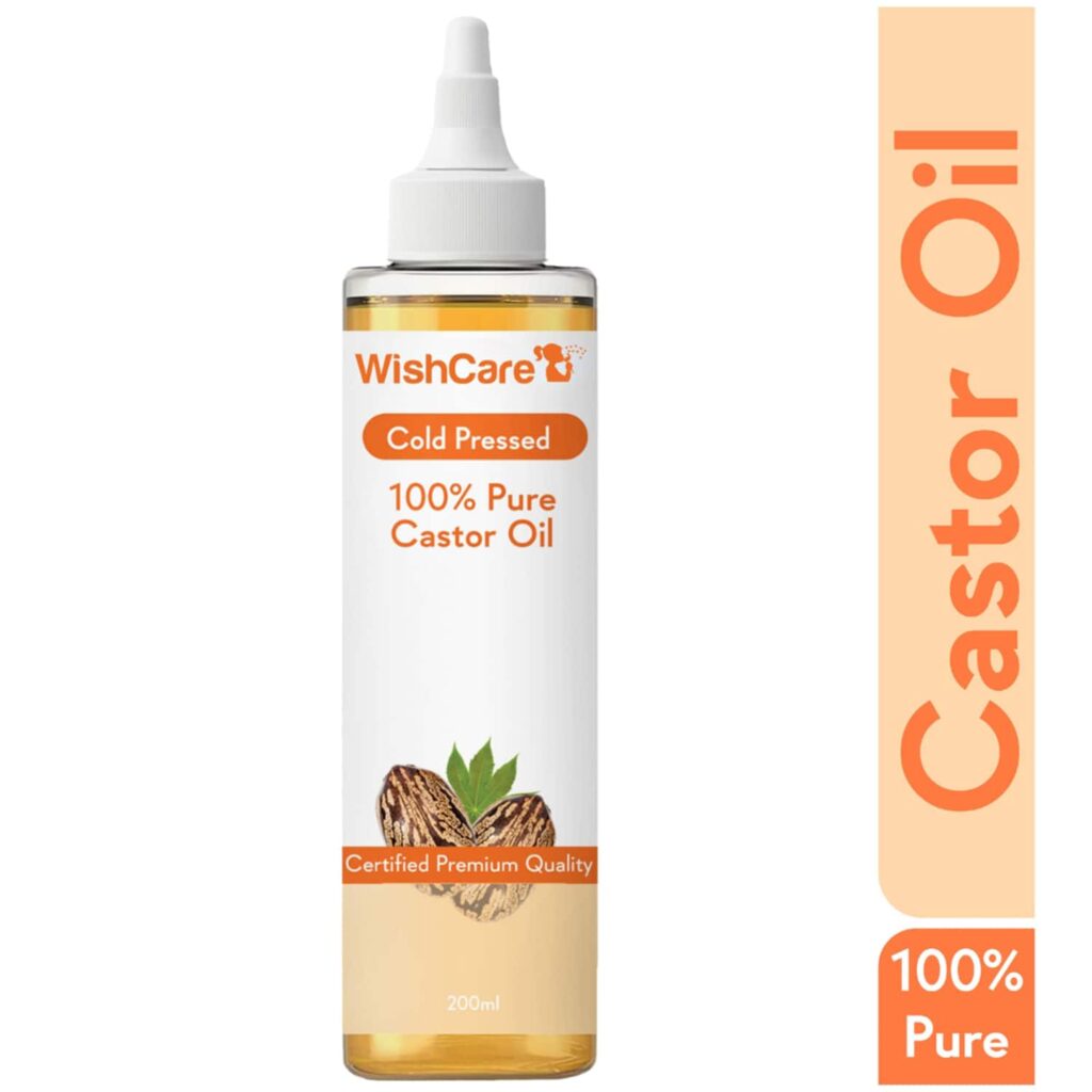 WishCare 100% Pure Cold Pressed Castor Oil (200ml) - WishCare