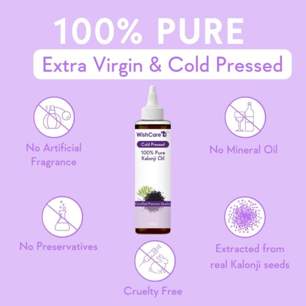 WishCare 100% Pure Cold Pressed Castor Oil & Kalonji Black Onion Seed Oil Combo - (200 ml each) - WishCare