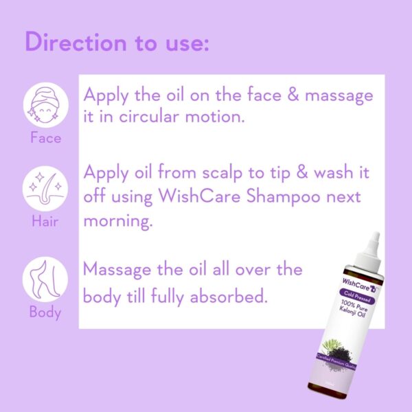 WishCare 100% Pure Cold Pressed Castor Oil & Kalonji Black Onion Seed Oil Combo - (200 ml each) - WishCare