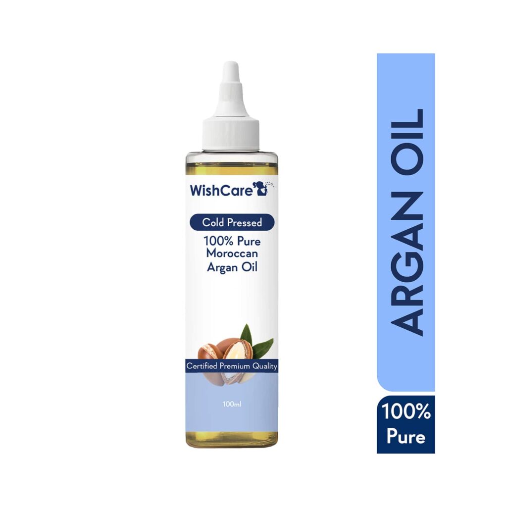 WishCare 100% Pure Cold Pressed Natural Moroccan Argan Oil (100ml) - WishCare