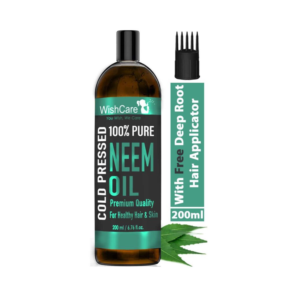 WishCare 100% Pure Cold Pressed Neem Oil (200ml) - WishCare