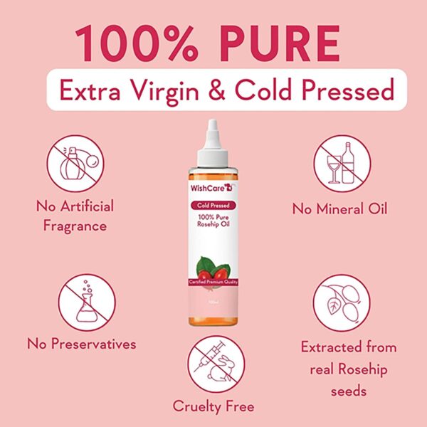 WishCare 100% Pure & Natural Rosehip Oil (100ml) - WishCare