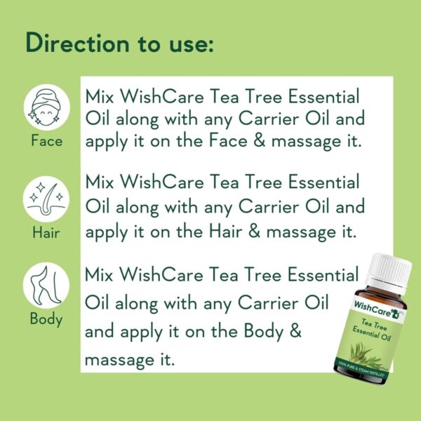 WishCare 100% Pure Tea Tree Essential Oil (15ml) - WishCare