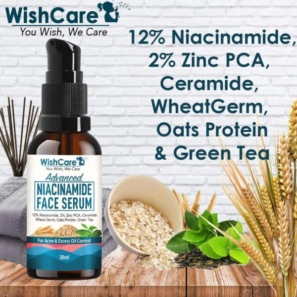 WishCare 12% Niacinamide Serum for Acne (30ml) - WishCare