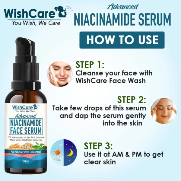 WishCare 12% Niacinamide Serum for Acne (30ml) - WishCare
