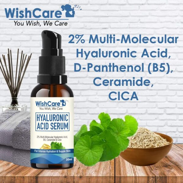 WishCare 2% Hyaluronic Acid Serum With Cica (30ml) - WishCare