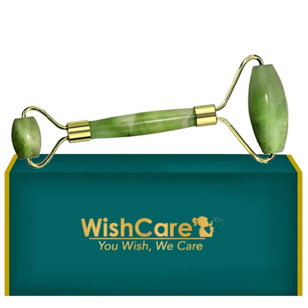 WishCare Authentic Jade Roller Face Massager Tool (100g) - WishCare