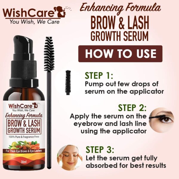 WishCare Eye Care Combo - Under Eye Cream & Brow-Lash Growth Serum (30 ml each) - WishCare