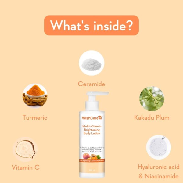 WishCare Multi-Vitamin Brightening Body Lotion (200ml) - WishCare