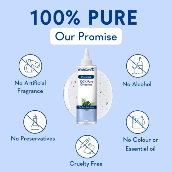 WishCare Pure & Unscented Glycerin (250g) - WishCare