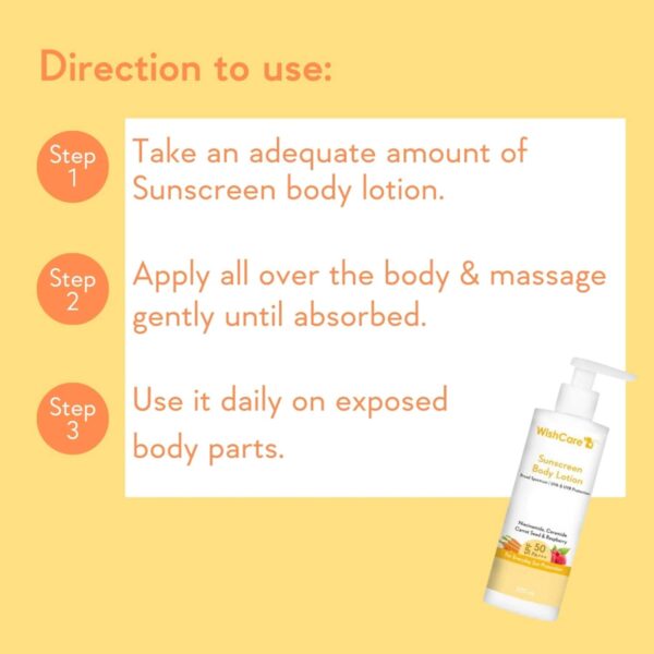 WishCare Sunscreen Body Lotion SPF 50 PA+++ (200 ml) + Aqua Fresh Underarm Roll On Serum (50 ml) - WishCare
