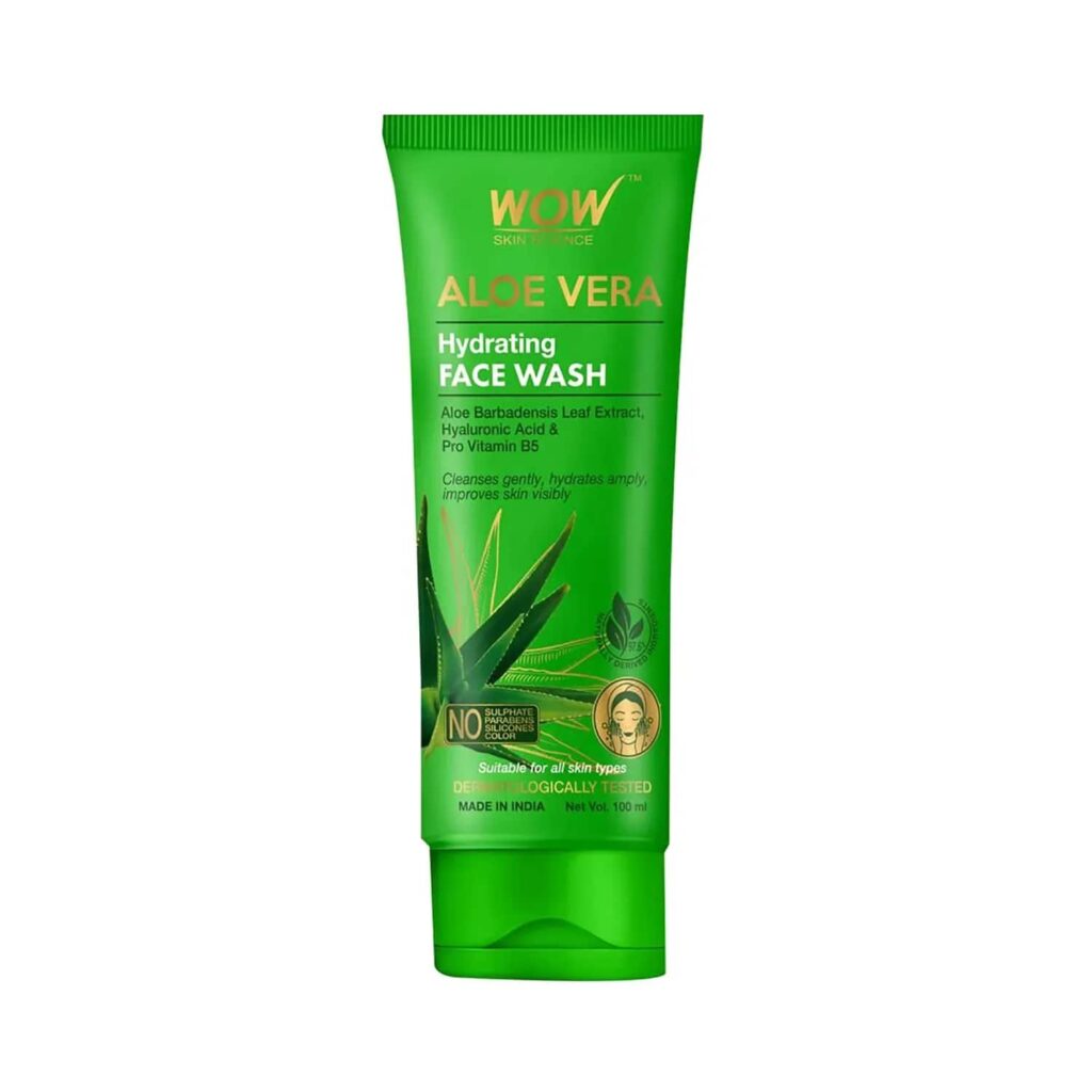 WOW SKIN SCIENCE Aloe Vera Hydrating Face Wash (100ml) - WOW SKIN SCIENCE