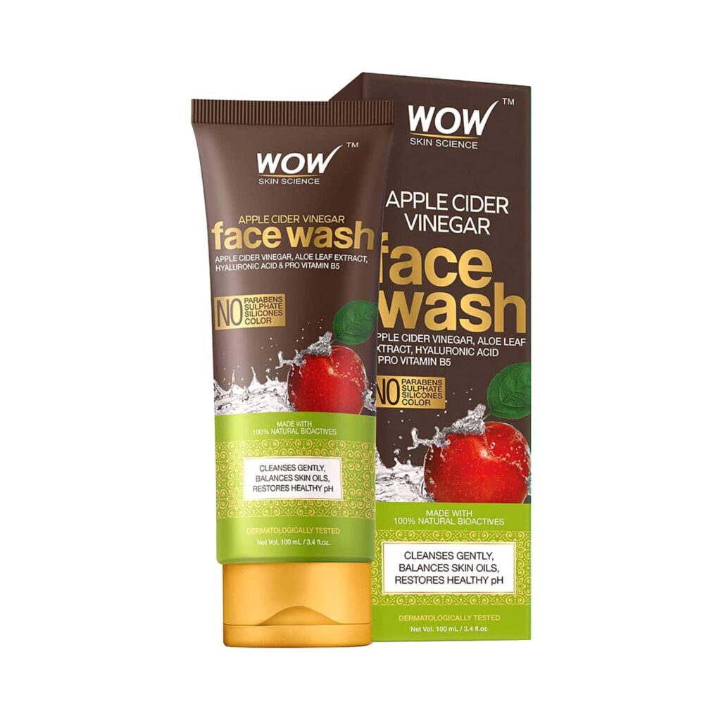 WOW SKIN SCIENCE Apple Cider Vinegar Face Wash Tube (100ml) - WOW SKIN SCIENCE