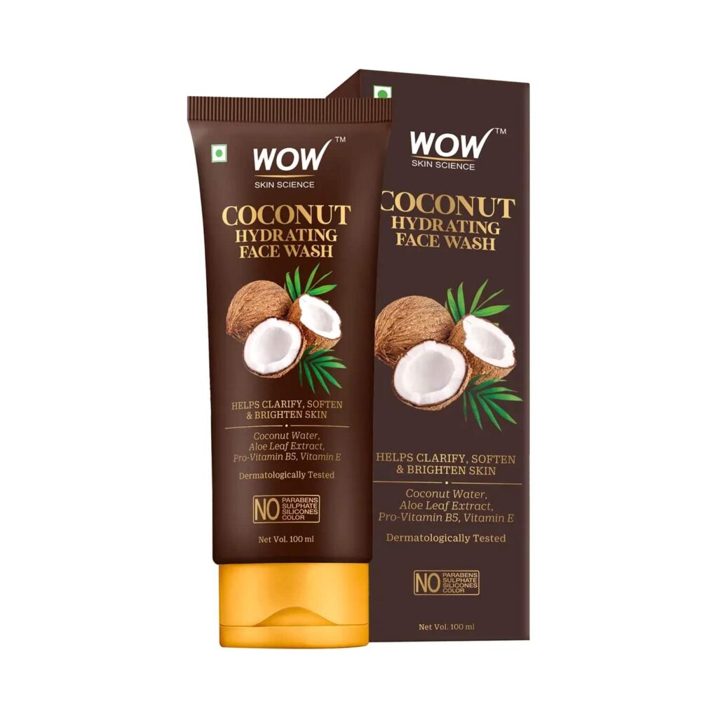 WOW SKIN SCIENCE Coconut Hydrating Face Wash (100ml) - WOW SKIN SCIENCE