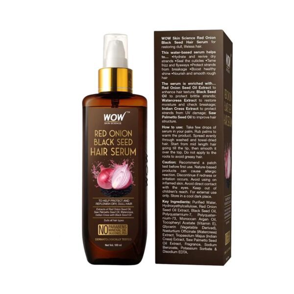 WOW SKIN SCIENCE Onion Black Seed Hair Serum (100ml) - WOW SKIN SCIENCE