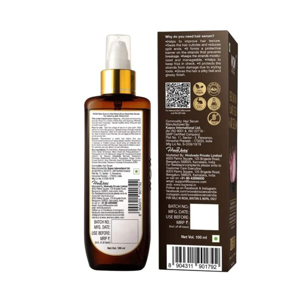 WOW SKIN SCIENCE Onion Black Seed Hair Serum (100ml) - WOW SKIN SCIENCE