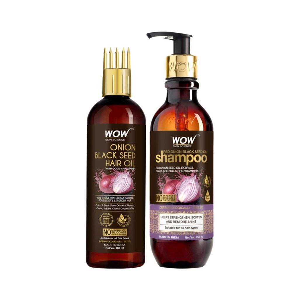 WOW SKIN SCIENCE Onion Shampoo with Hair Oil - WOW SKIN SCIENCE