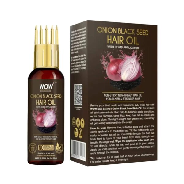 WOW SKIN SCIENCE Red Onion Black Seed Hair Mask and Hair Oil Combo - WOW SKIN SCIENCE