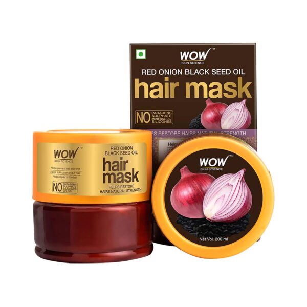 WOW SKIN SCIENCE Red Onion Black Seed Oil Hair Mask (200ml) - WOW SKIN SCIENCE