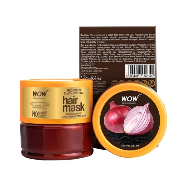 WOW SKIN SCIENCE Red Onion Black Seed Oil Hair Mask (200ml) - WOW SKIN SCIENCE