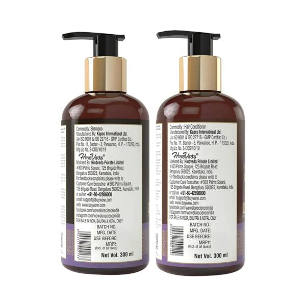 WOW SKIN SCIENCE Red Onion Black Seed Oil Shampoo And Conditioner Kit (2Pcs) - WOW SKIN SCIENCE
