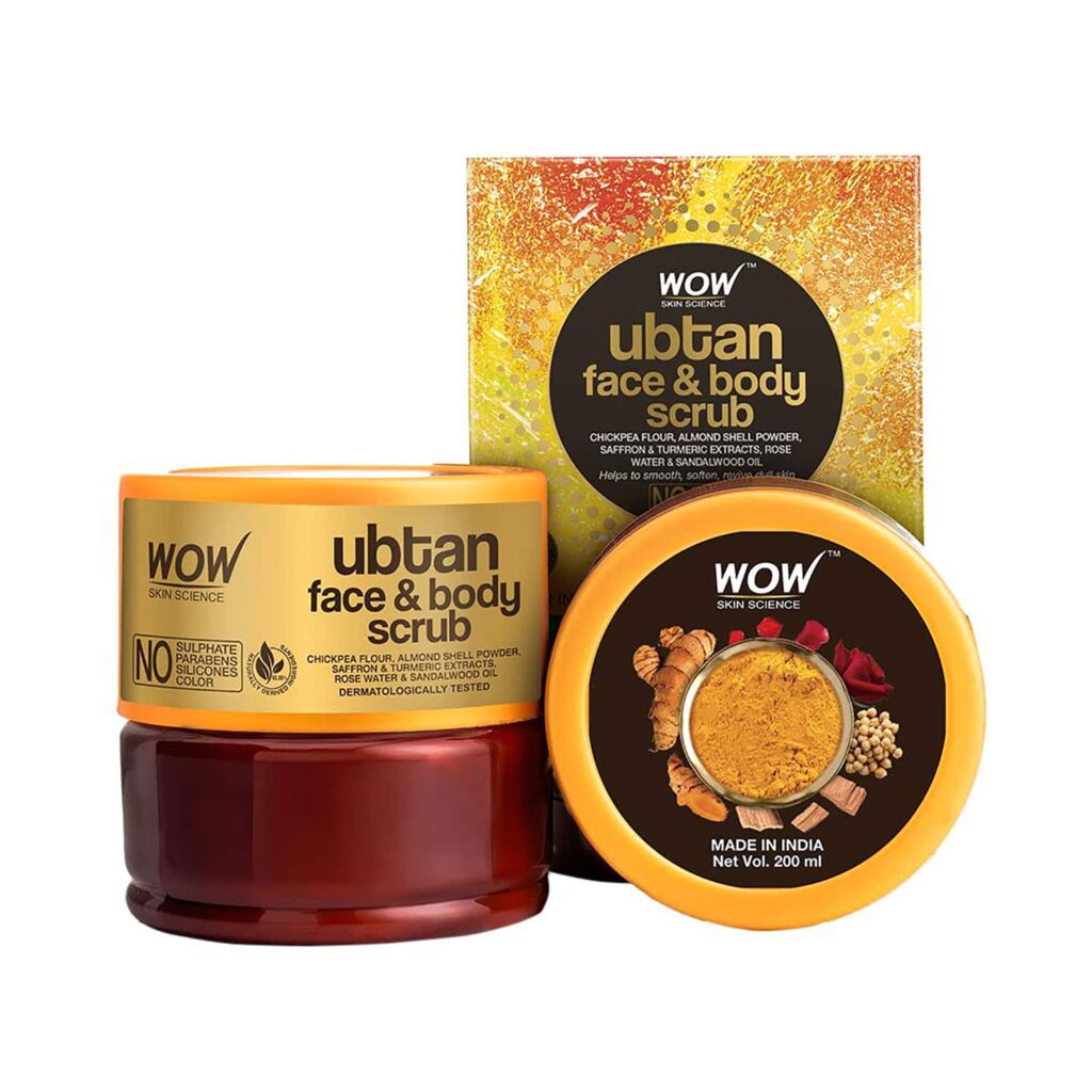 WOW SKIN SCIENCE Ubtan Face & Body Scrub (200ml) - WOW SKIN SCIENCE