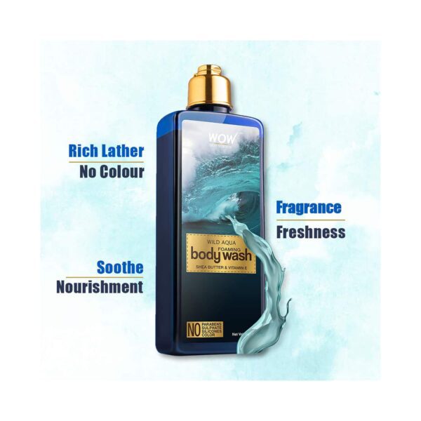 WOW SKIN SCIENCE Wild Aqua Foaming Body Wash (250ml) - WOW SKIN SCIENCE