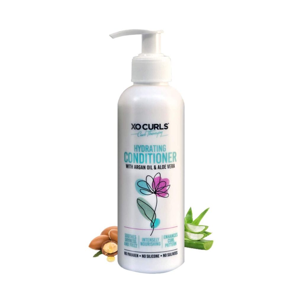 Xo Curls Argan Oil And Aloe Vera Hydrating Conditioner (250 ml) - Xo Curls