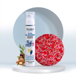 Xo Curls Pre Wash Oil & Heat Cap Combo - Xo Curls