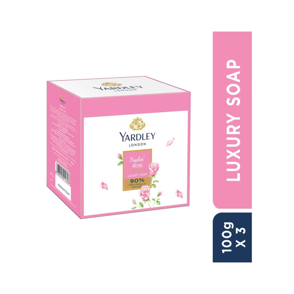 Yardley London English Rose Luxury Soap - (3 Pcs) - Yardley London