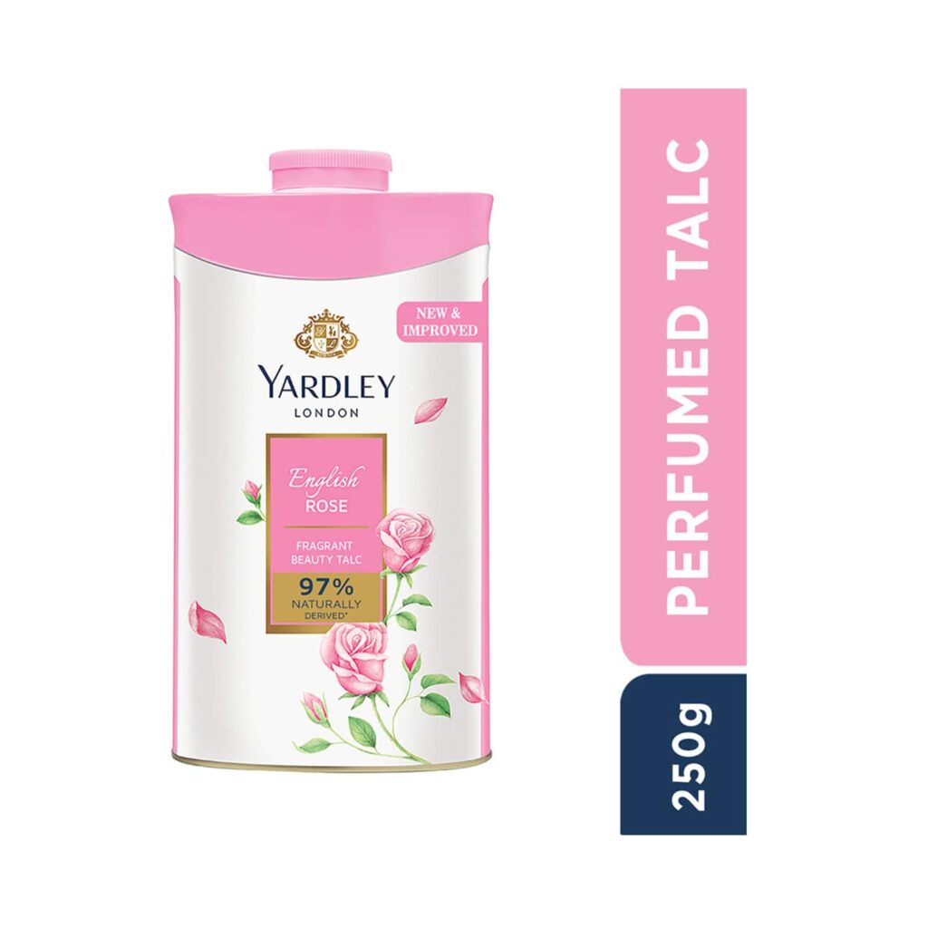 Yardley London English Rose Perfumed Talc (250g) - Yardley London