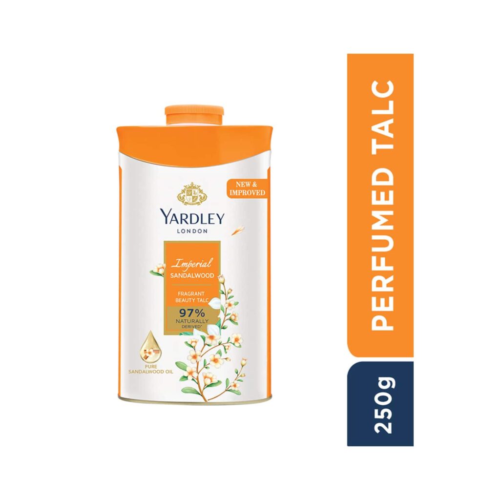 Yardley London Imperial Sandalwood Perfumed Talc (250g) - Yardley London