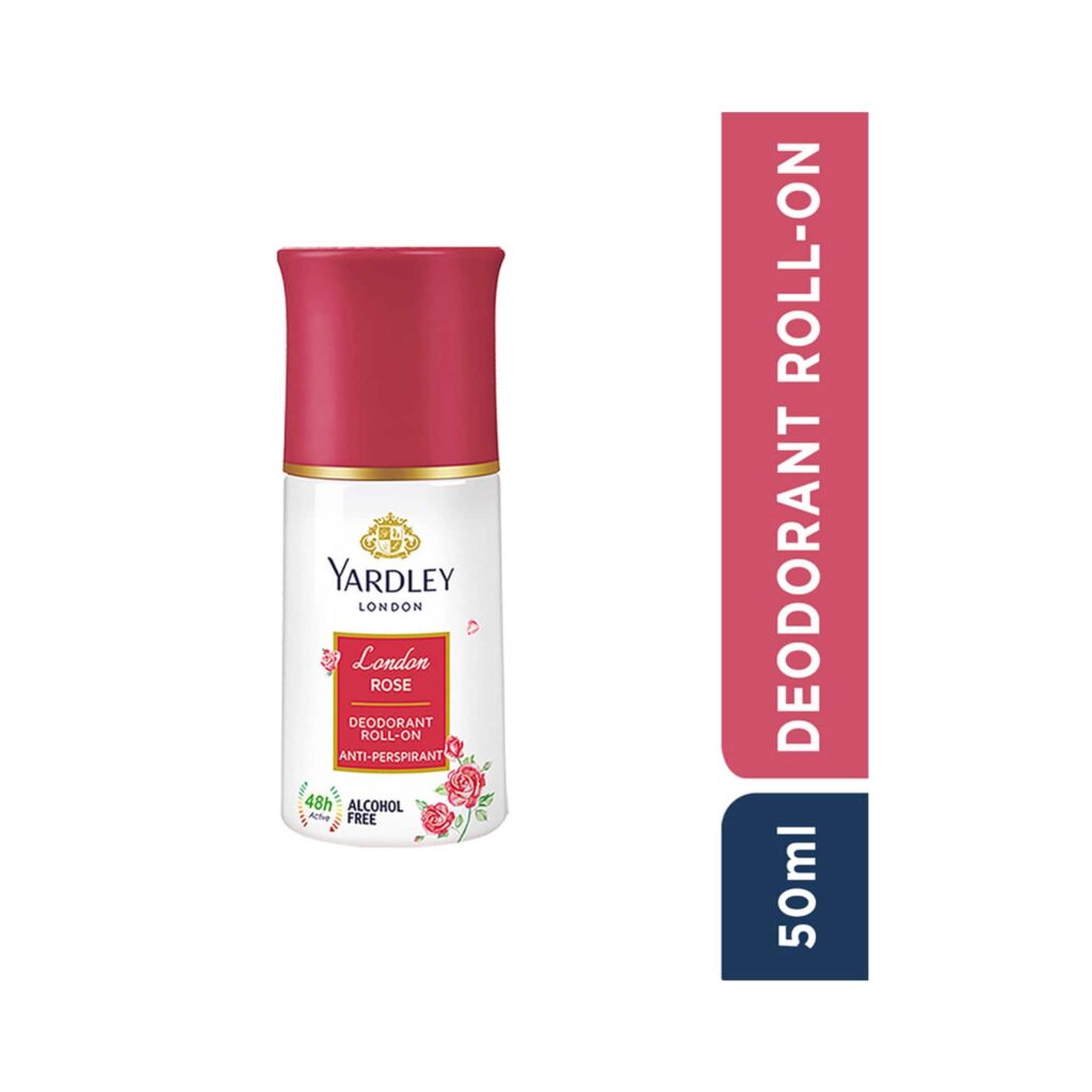 Yardley London London Rose Deodorant Roll-On (50ml) - Yardley London