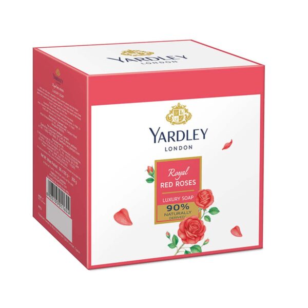 Yardley London Royal Red Rose Luxury Soap - (3 Pcs) - Yardley London